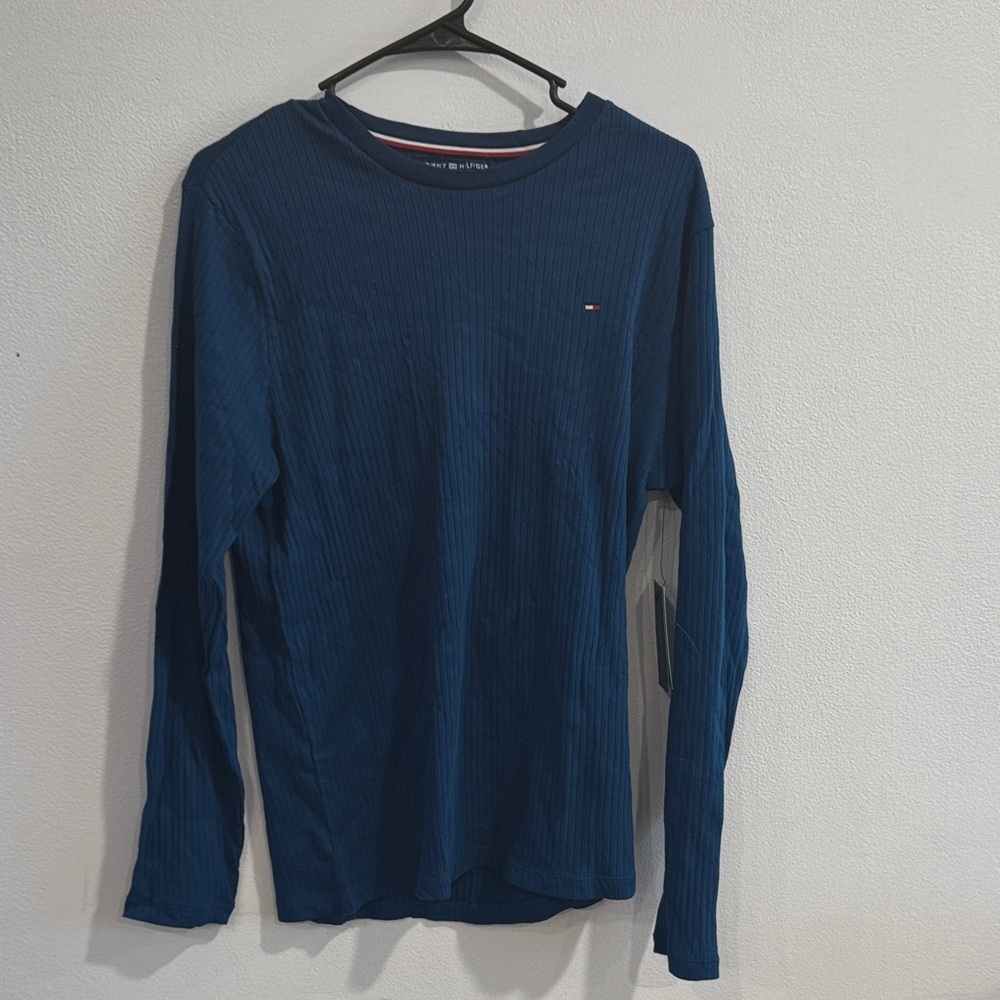 Tommy Hilfiger Men's Navy Long Sleeve Shirt